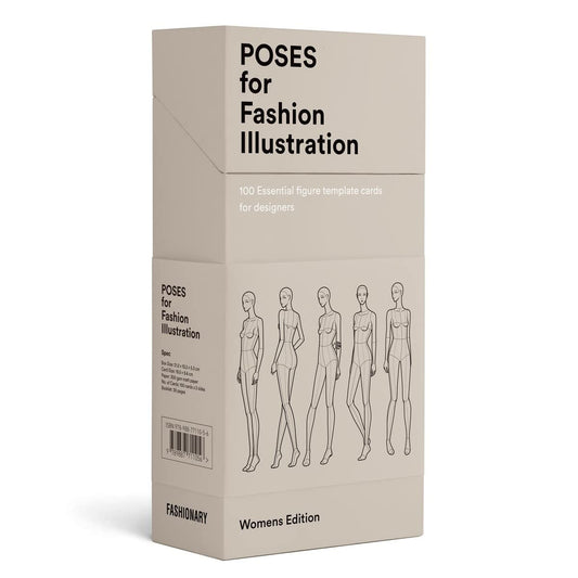 Poses for Fashion Illustration (Card Box): 100 essential figure template cards for designers Hardcover