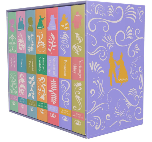 Jane Austen: The Complete 7 Books Hardcover Clothbound Books Boxed Set (Emma, Pride and Prejudice, Persuasion, Sanditon and Other Tales, Northanger Abbey, Sense and Sensibility & Mansfield) Hardcover