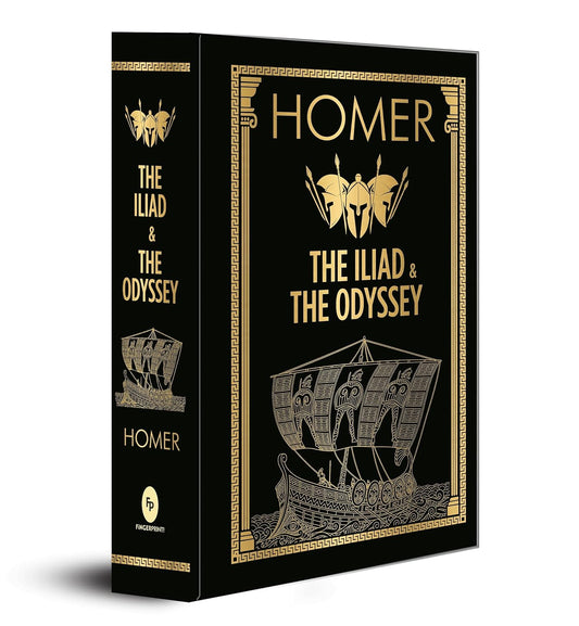 HOMER: The Iliad and The Odyssey (Deluxe Hardbound Edition) Hardcover